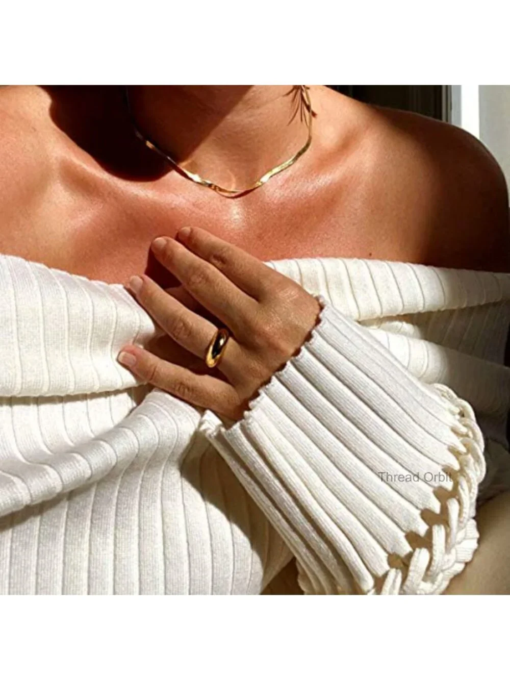 14K Gold Plated Chunky Dome Statement Ring Stackable Thick